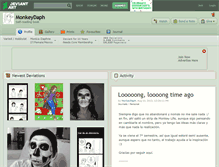Tablet Screenshot of monkeydaph.deviantart.com