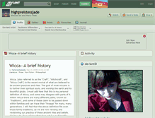 Tablet Screenshot of highpreistessjade.deviantart.com