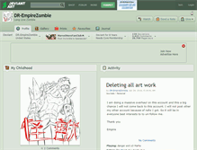 Tablet Screenshot of dr-empirezombie.deviantart.com