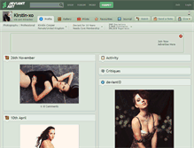 Tablet Screenshot of kirstin-xo.deviantart.com