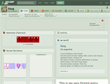 Tablet Screenshot of lilaug.deviantart.com