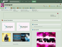 Tablet Screenshot of emdesignotr.deviantart.com