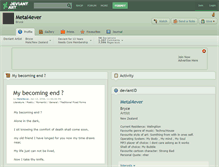 Tablet Screenshot of metal4ever.deviantart.com