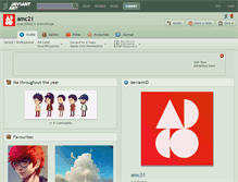 Tablet Screenshot of amc21.deviantart.com