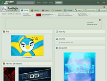 Tablet Screenshot of pro-rajix.deviantart.com