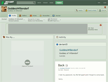 Tablet Screenshot of goddesswillendorf.deviantart.com