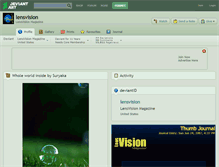 Tablet Screenshot of lensvision.deviantart.com