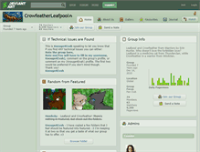 Tablet Screenshot of crowfeatherleafpool.deviantart.com