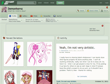 Tablet Screenshot of demonhornz.deviantart.com