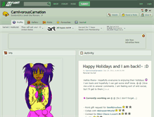 Tablet Screenshot of carnivorouscarnation.deviantart.com