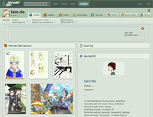 Tablet Screenshot of faint-life.deviantart.com