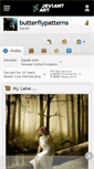 Mobile Screenshot of butterflypatterns.deviantart.com