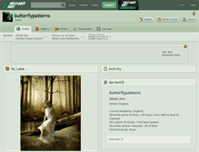 Tablet Screenshot of butterflypatterns.deviantart.com