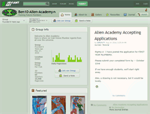 Tablet Screenshot of ben10-alien-academy.deviantart.com