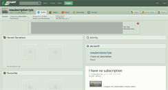 Desktop Screenshot of nosubscription1plz.deviantart.com