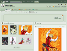 Tablet Screenshot of margot-san.deviantart.com