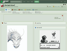 Tablet Screenshot of deviant-smurf.deviantart.com