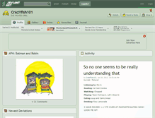 Tablet Screenshot of crazyfish101.deviantart.com