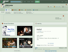 Tablet Screenshot of lilithcarter.deviantart.com