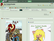 Tablet Screenshot of girs-twisted-double.deviantart.com