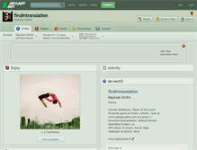 Tablet Screenshot of findintranslation.deviantart.com