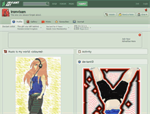 Tablet Screenshot of ironvixen.deviantart.com