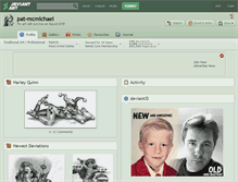 Tablet Screenshot of pat-mcmichael.deviantart.com