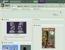 Tablet Screenshot of miggs69.deviantart.com
