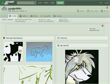 Tablet Screenshot of cynder9991.deviantart.com