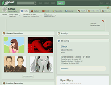 Tablet Screenshot of clinux.deviantart.com