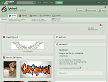 Tablet Screenshot of lipbleed.deviantart.com