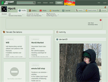 Tablet Screenshot of hipcrit.deviantart.com