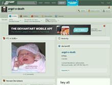 Tablet Screenshot of angel-o-death.deviantart.com