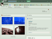 Tablet Screenshot of delshad.deviantart.com