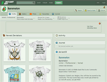 Tablet Screenshot of baremelon.deviantart.com