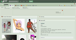 Desktop Screenshot of lalalaal.deviantart.com
