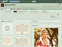 Tablet Screenshot of ladylucrezialux.deviantart.com