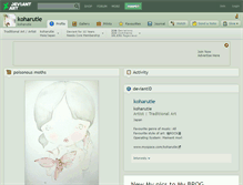 Tablet Screenshot of koharutie.deviantart.com