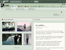 Tablet Screenshot of magaz.deviantart.com