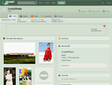 Tablet Screenshot of livelyphoto.deviantart.com