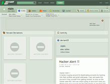 Tablet Screenshot of nizin.deviantart.com
