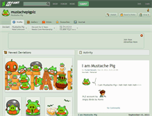 Tablet Screenshot of mustachepigplz.deviantart.com