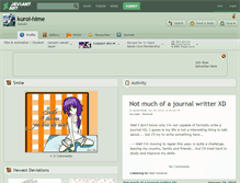 Tablet Screenshot of kuroi-hime.deviantart.com