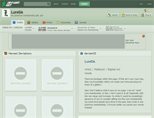 Tablet Screenshot of lureda.deviantart.com