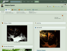 Tablet Screenshot of katana-queen.deviantart.com