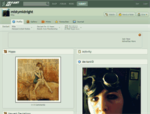 Tablet Screenshot of mistymidnight.deviantart.com