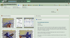 Desktop Screenshot of howmakepaperairplane.deviantart.com