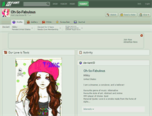 Tablet Screenshot of oh-so-fabulous.deviantart.com