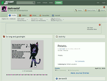 Tablet Screenshot of darkveelof.deviantart.com