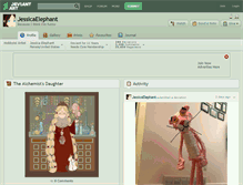 Tablet Screenshot of jessicaelephant.deviantart.com